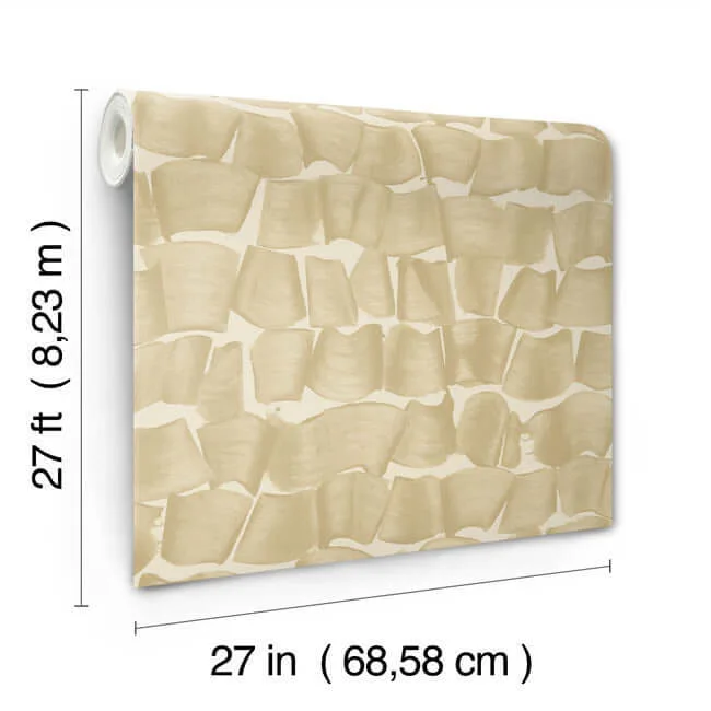 York Wallcoverings Brushed Ink wallpaper, color Gold, SKU OI0652
