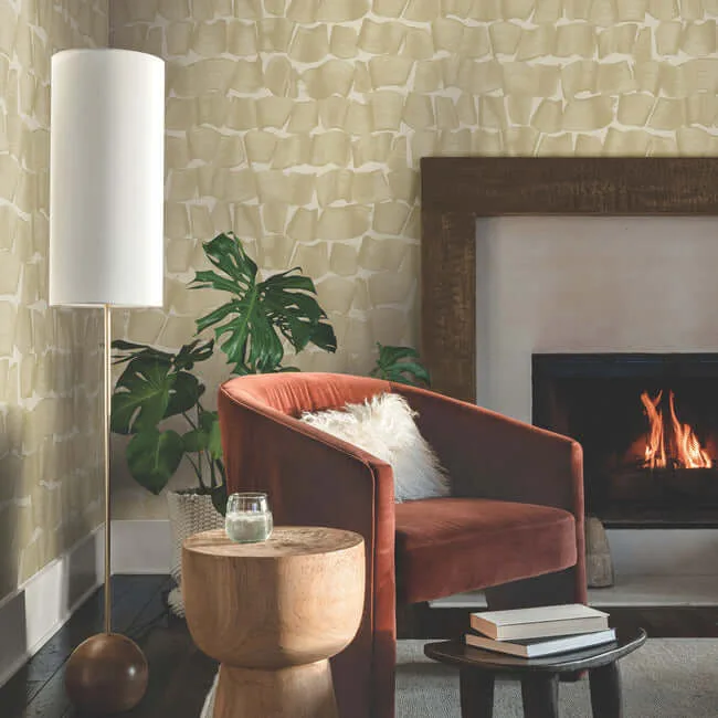 York Wallcoverings Brushed Ink wallpaper, color Gold, SKU OI0652