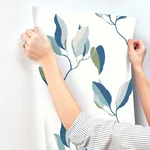 York Wallcoverings Brushwork Branches - Alpine & Cobalt Wallpaper | Buy Online York Wallcoverings Brushwork Branches wallpaper, color Alpine & Cobalt, SKU ZM2871