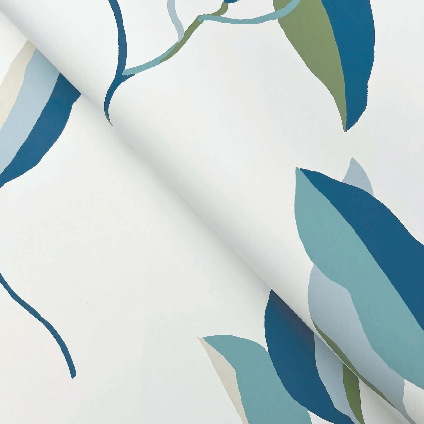 York Wallcoverings Brushwork Branches - Alpine & Cobalt Wallpaper | Buy Online York Wallcoverings Brushwork Branches wallpaper, color Alpine & Cobalt, SKU ZM2871