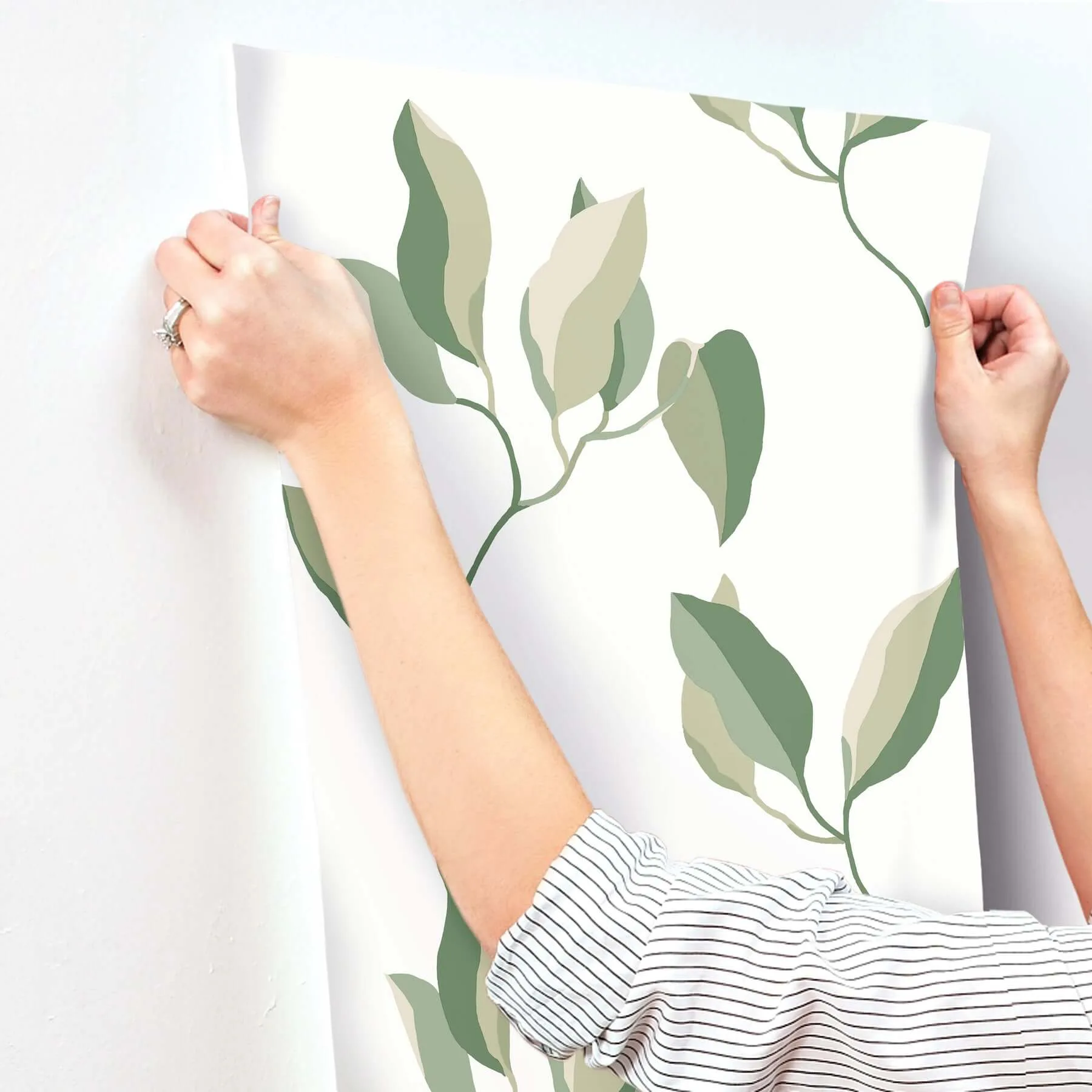York Wallcoverings Brushwork Branches - Leaf Green Wallpaper | Buy Online York Wallcoverings Brushwork Branches wallpaper, color Leaf Green, SKU ZM2872