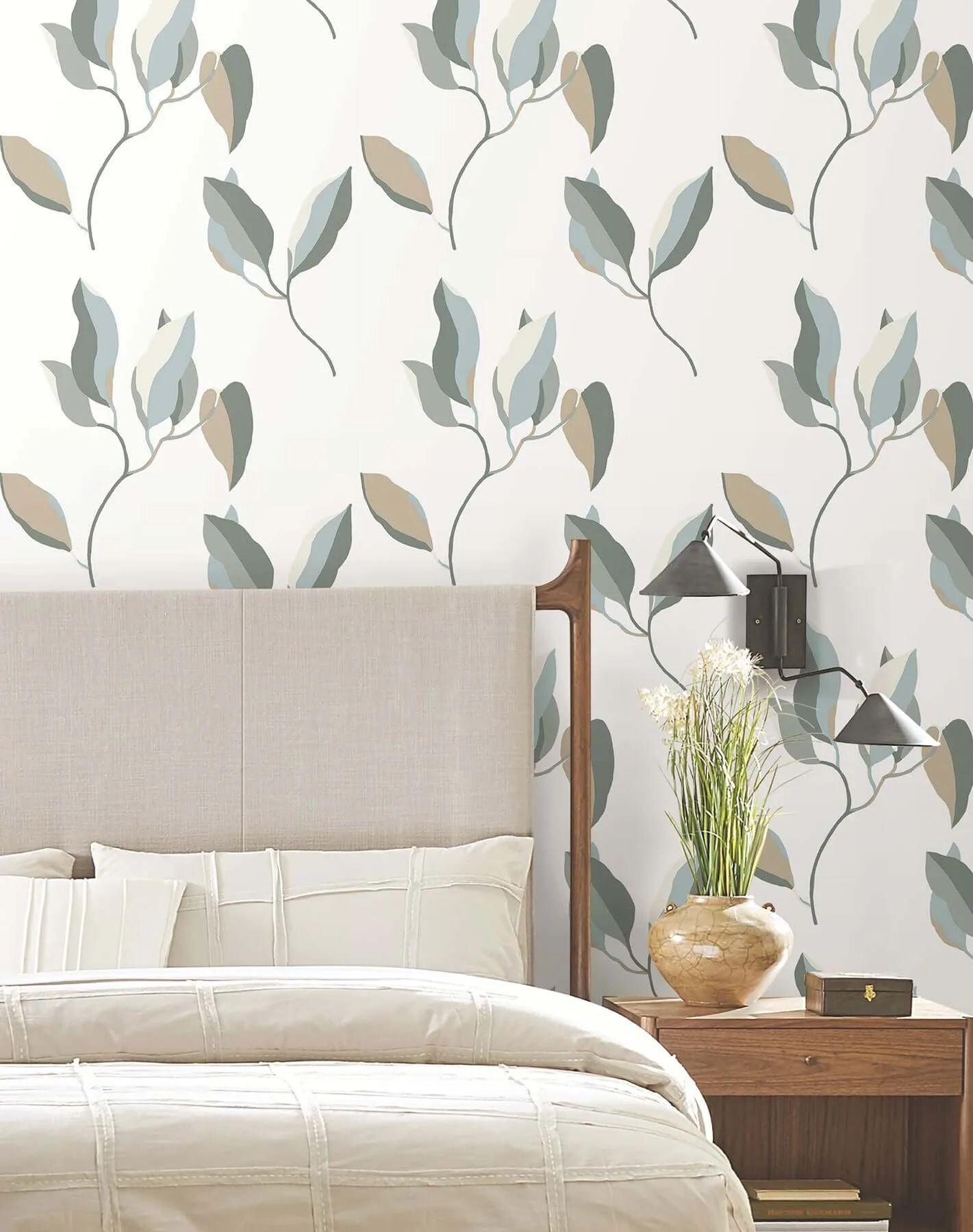 York Wallcoverings Brushwork Branches - Mineral & Olive Wallpaper | Buy Online York Wallcoverings Brushwork Branches wallpaper, color Mineral & Olive, SKU ZM2873