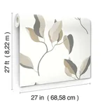 York Wallcoverings Brushwork Branches - Neutral & Gold Wallpaper | Buy Online York Wallcoverings Brushwork Branches wallpaper, color Neutral & Gold, SKU ZM2876