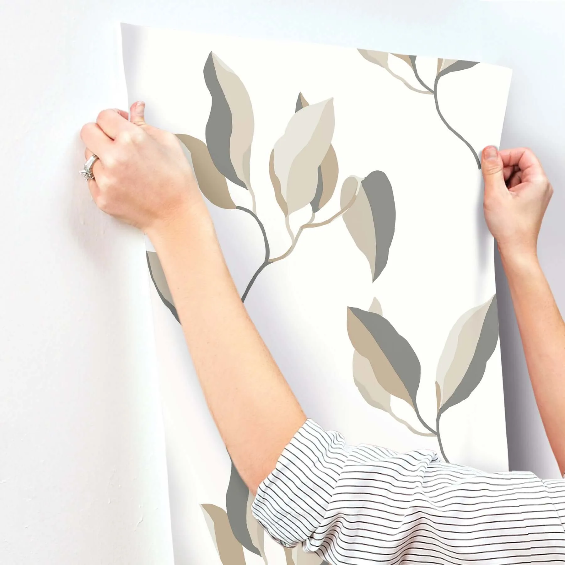 York Wallcoverings Brushwork Branches - Neutral & Gold Wallpaper | Buy Online York Wallcoverings Brushwork Branches wallpaper, color Neutral & Gold, SKU ZM2876