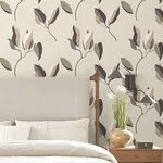 York Wallcoverings Brushwork Branches wallpaper, color Violet, SKU ZM2875