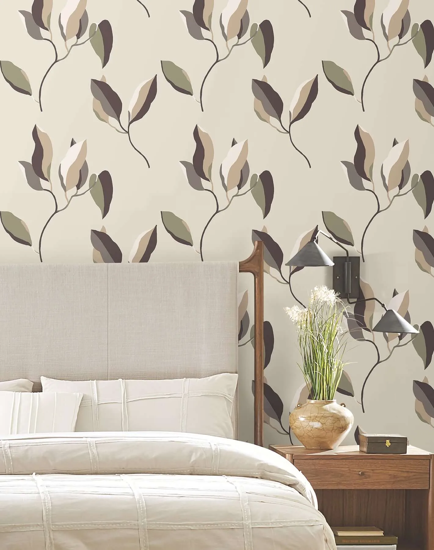 York Wallcoverings Brushwork Branches wallpaper, color Violet, SKU ZM2875