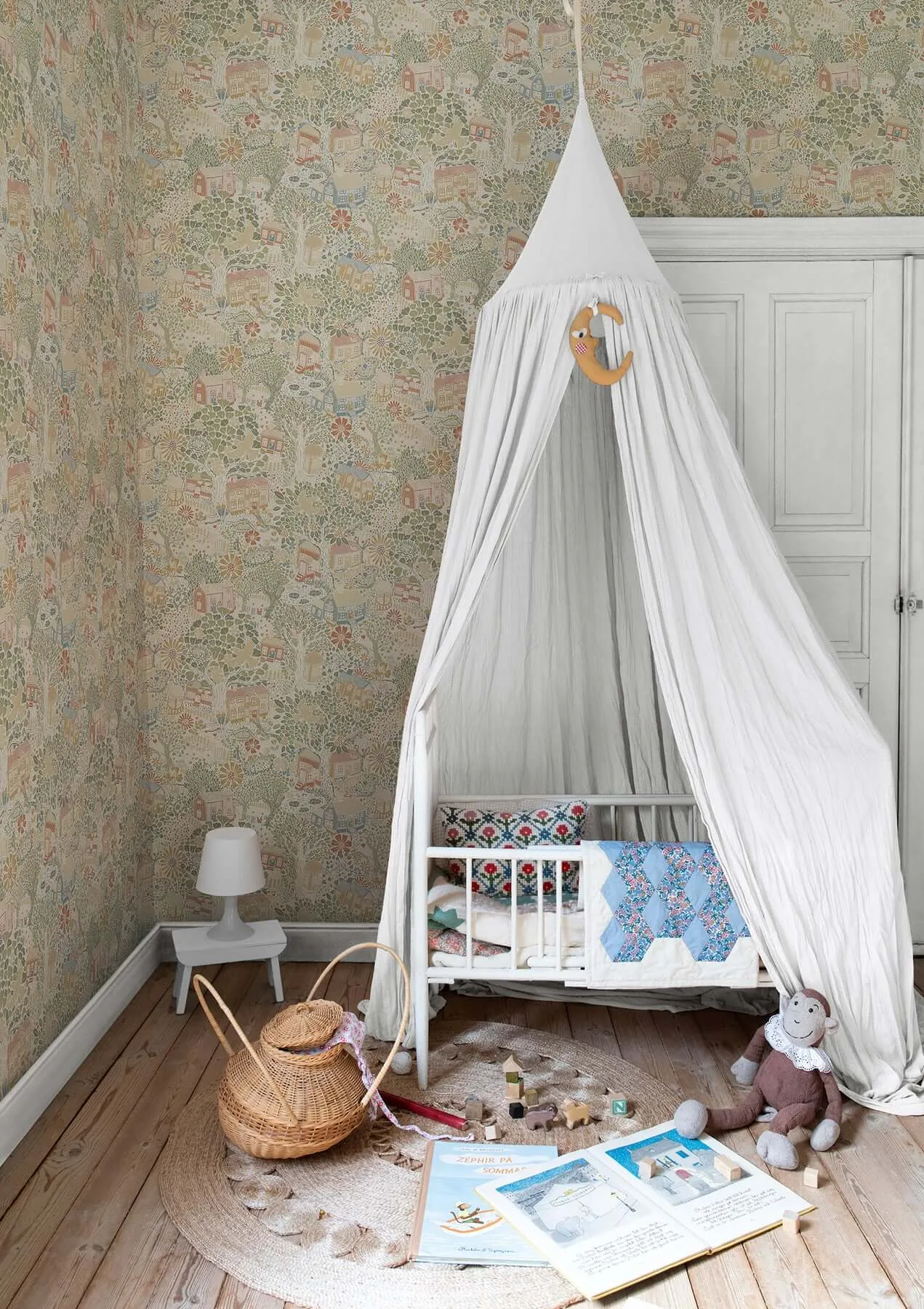 York Wallcoverings Bygga Bo wallpaper, color Neutral, SKU MB63001