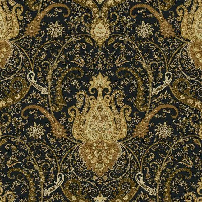 York Wallcoverings Byzance wallpaper, color Brown, SKU WA7718