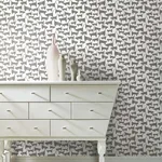 York Wallcoverings Cat Tails - Black Wallpaper | Buy Online York Wallcoverings Cat Tails wallpaper, color Black, SKU PSW1340RL