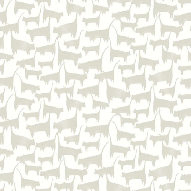York Wallcoverings Cat Tails wallpaper, color Beige, SKU PSW1341RL