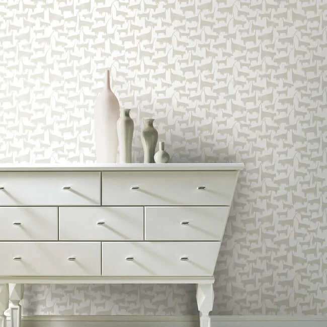 York Wallcoverings Cat Tails wallpaper, color Beige, SKU PSW1341RL