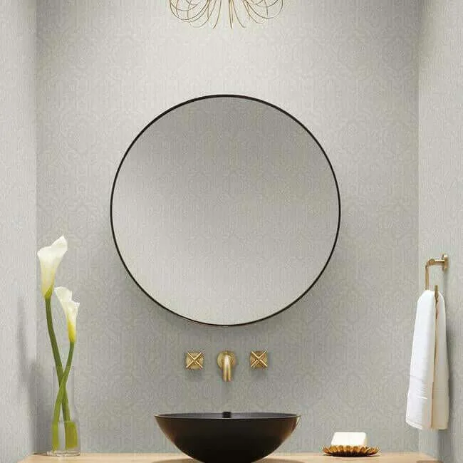 York Wallcoverings Cathedral Damask - Grey Wallpaper | Buy Online York Wallcoverings Cathedral Damask wallpaper, color Grey, SKU DM5036