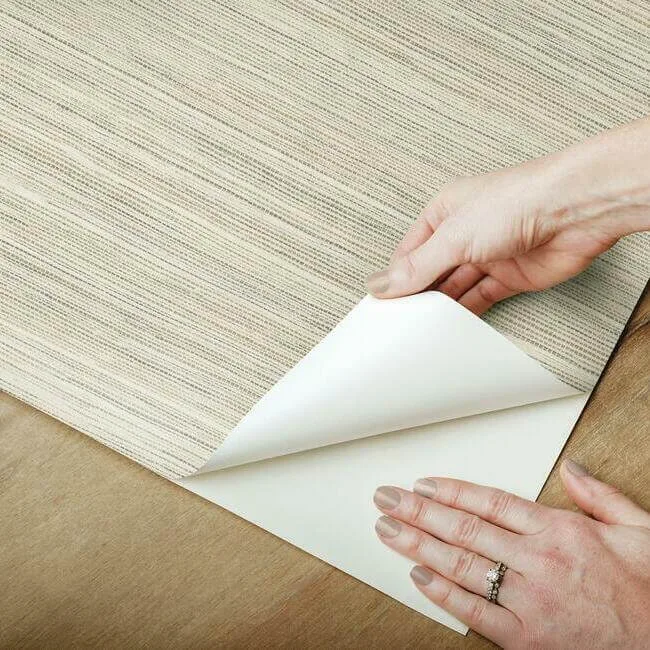 York Wallcoverings Cattail Weave wallpaper, color Brown, SKU PSW1278RL