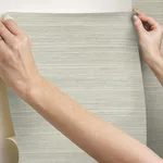York Wallcoverings Cattail Weave wallpaper, color Brown, SKU PSW1278RL
