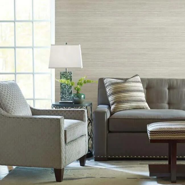 York Wallcoverings Cattail Weave wallpaper, color Brown, SKU PSW1278RL
