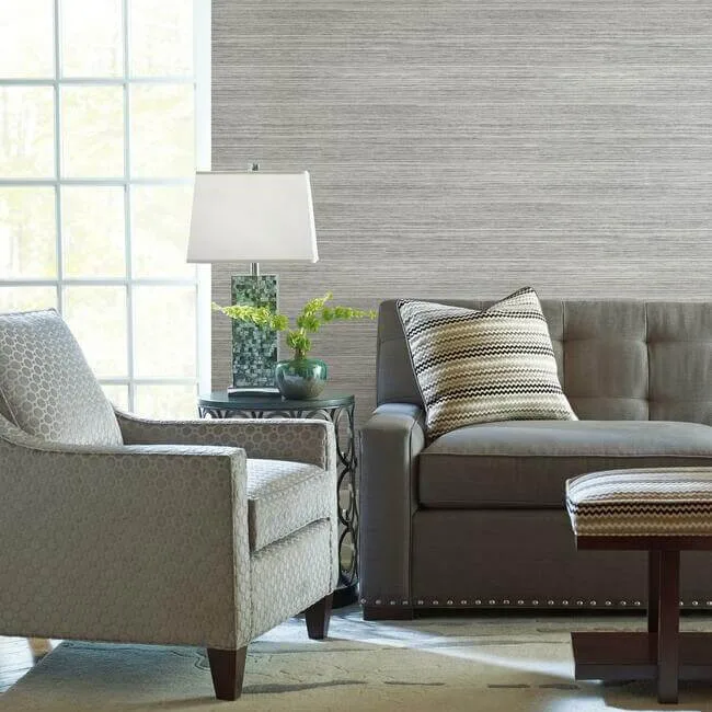 York Wallcoverings Cattail Weave - Grey Wallpaper | Buy Online York Wallcoverings Cattail Weave wallpaper, color Grey, SKU PSW1280RL