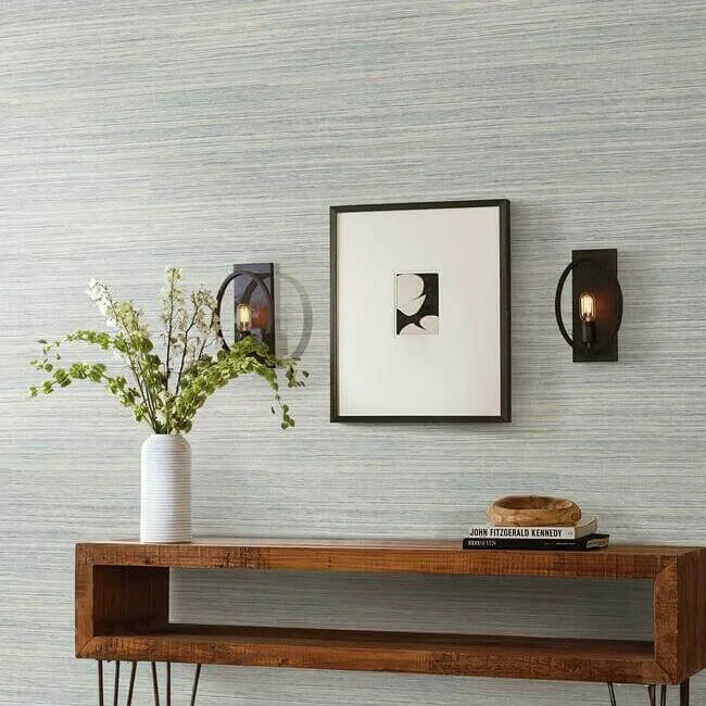 York Wallcoverings Cattail Weave - Blue Wallpaper | Buy Online York Wallcoverings Cattail Weave wallpaper, color Blue, SKU PSW1281RL