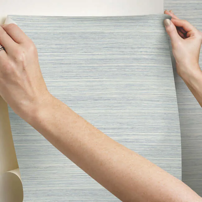 York Wallcoverings Cattail Weave - Blue Wallpaper | Buy Online York Wallcoverings Cattail Weave wallpaper, color Blue, SKU PSW1281RL