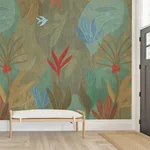 York Wallcoverings Chambord Gardens wallpaper, color Leaf & Olive, SKU ZM2847M