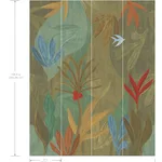York Wallcoverings Chambord Gardens wallpaper, color Leaf & Olive, SKU ZM2847M