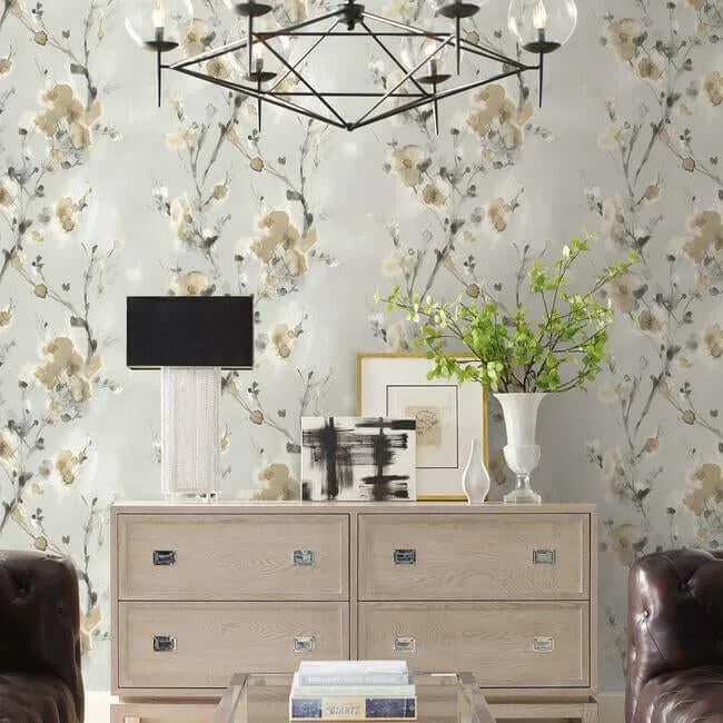 York Wallcoverings Charm wallpaper, color Neutral, SKU PSW1101RL