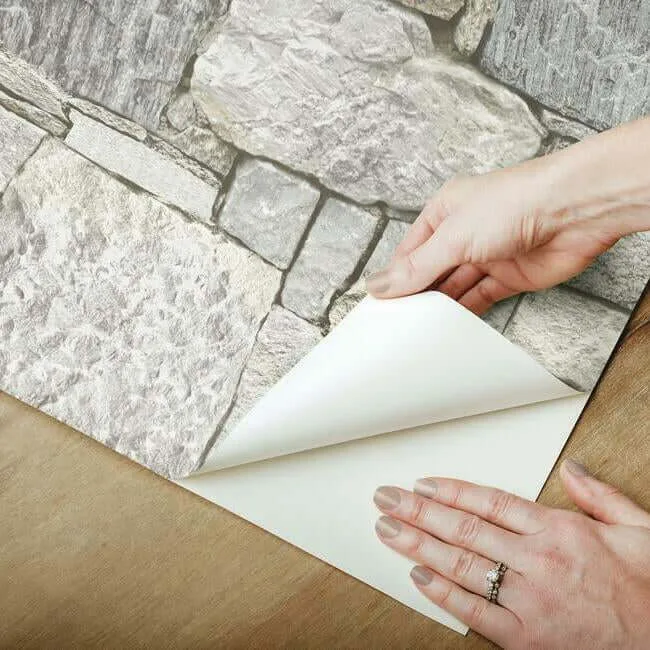 York Wallcoverings Chateau Stone - Grey & Beige Wallpaper | Buy Online York Wallcoverings Chateau Stone wallpaper, color Grey & Beige, SKU PSW1307RL