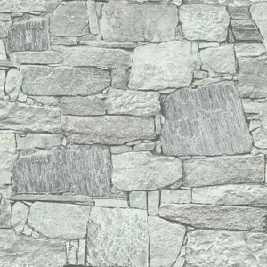 York Wallcoverings Chateau Stone wallpaper, color Grey, SKU PSW1308RL