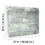 York Wallcoverings Chateau Stone - Grey Wallpaper | Buy Online York Wallcoverings Chateau Stone wallpaper, color Grey, SKU PSW1308RL