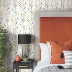 York Wallcoverings Chloe Vine wallpaper, color Ochre, SKU GO8325
