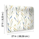 York Wallcoverings Chloe Vine wallpaper, color Ochre, SKU GO8325