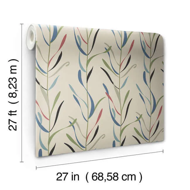 York Wallcoverings Chloe Vine - Savanna Wallpaper | Buy Online York Wallcoverings Chloe Vine wallpaper, color Savanna, SKU GO8326
