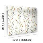 York Wallcoverings Chloe Vine wallpaper, color Sienna, SKU GO8321