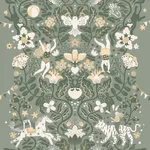 York Wallcoverings Cirkus wallpaper, color Sea Green, SKU MB29027