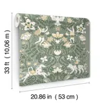 York Wallcoverings Cirkus wallpaper, color Sea Green, SKU MB29027