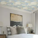 York Wallcoverings Clouds on Canvas - Blue Wallpaper | Buy Online York Wallcoverings Clouds on Canvas wallpaper, color Blue, SKU PSW1079RL