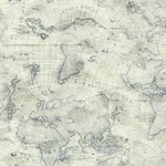 York Wallcoverings Coastal Map wallpaper, color Blue & Beige, SKU PSW1132RL