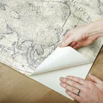York Wallcoverings Coastal Map wallpaper, color Blue & Beige, SKU PSW1132RL