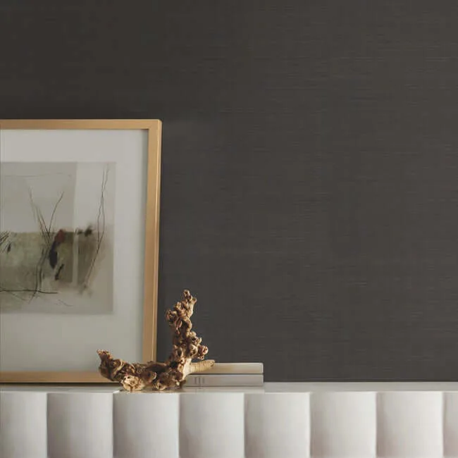 York Wallcoverings Makasa Sisal - Black Wallpaper | Buy Online York Wallcoverings Makasa Sisal wallpaper, color Black, SKU AB2195