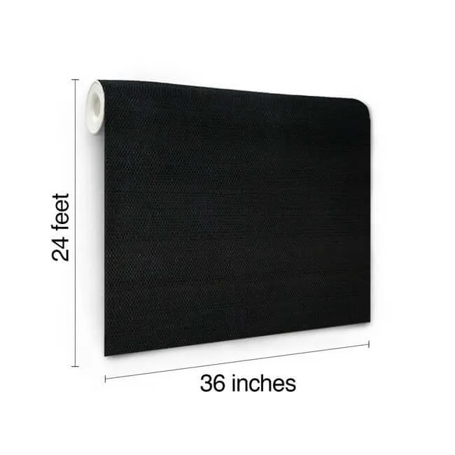 York Wallcoverings Makasa Sisal - Black Wallpaper | Buy Online York Wallcoverings Makasa Sisal wallpaper, color Black, SKU AB2195