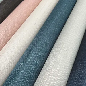 York Wallcoverings Makasa Sisal wallpaper, color Teal, SKU CL1029