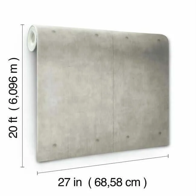 York Wallcoverings Magnolia Home Concrete wallpaper, color Grey, SKU PSW1173RL