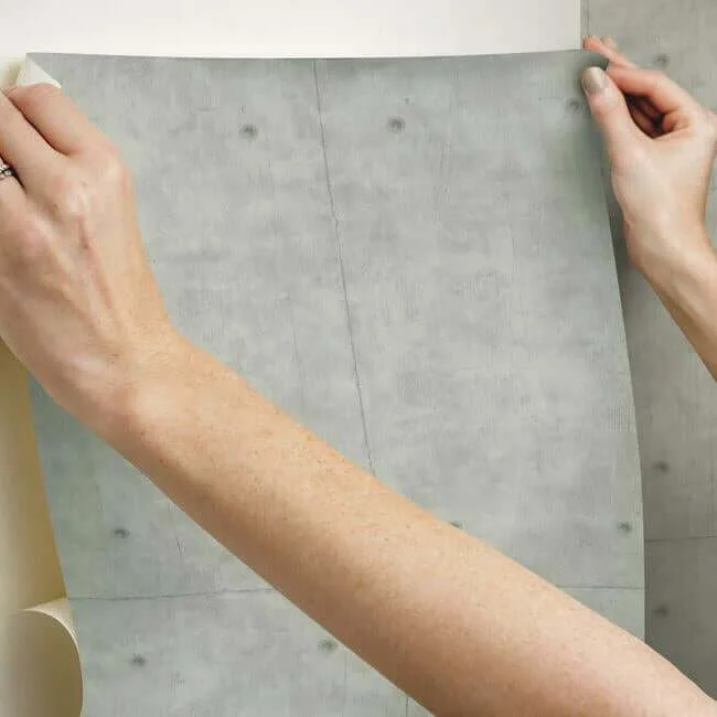 York Wallcoverings Magnolia Home Concrete wallpaper, color Grey, SKU PSW1173RL