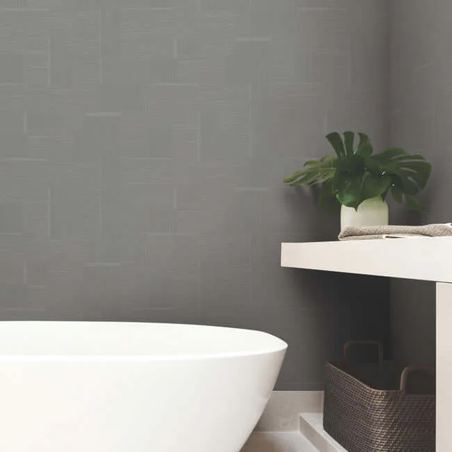 York Wallcoverings Contour wallpaper, color Gunmetal, SKU OI0705