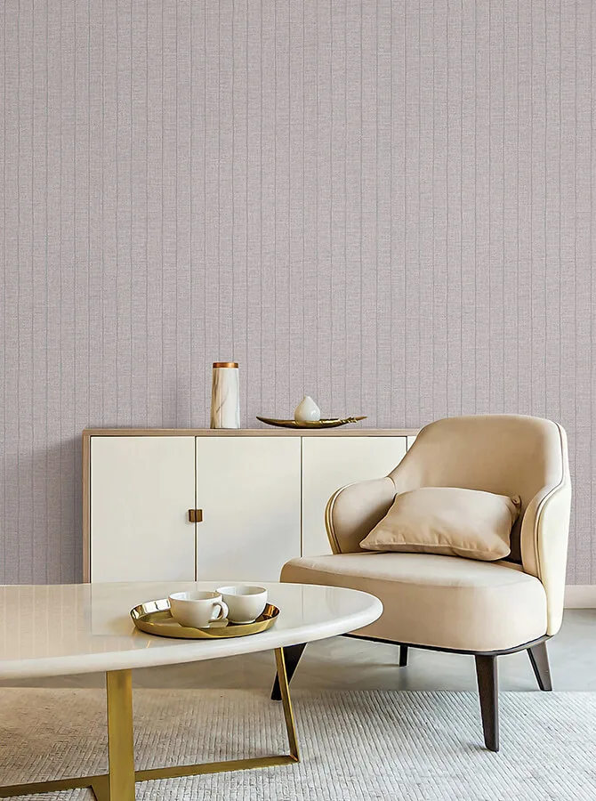 York Wallcoverings Cording Stripe wallpaper, color Dove Grey, SKU SI26127