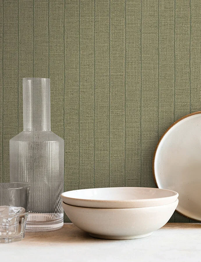 York Wallcoverings Cording Stripe - Moss Wallpaper | Buy Online York Wallcoverings Cording Stripe wallpaper, color Moss, SKU SI26123