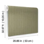 York Wallcoverings Cording Stripe - Moss Wallpaper | Buy Online York Wallcoverings Cording Stripe wallpaper, color Moss, SKU SI26123