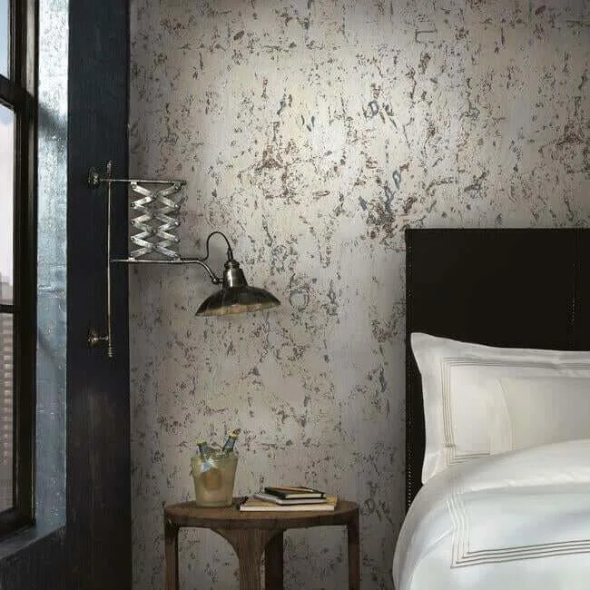 York Wallcoverings Cork wallpaper, color White, SKU GR1092
