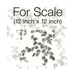 York Wallcoverings Creeping Fig Vine - Black & White Wallpaper | Buy Online York Wallcoverings Creeping Fig Vine wallpaper, color Black & White, SKU FH4038