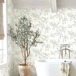 York Wallcoverings Creeping Fig Vine - Sage Wallpaper | Buy Online York Wallcoverings Creeping Fig Vine wallpaper, color Sage, SKU FH4037