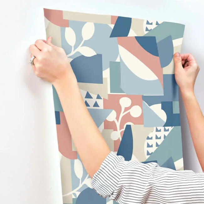 York Wallcoverings Cut Outs - Blue Wallpaper | Buy Online York Wallcoverings Cut Outs wallpaper, color Blue, SKU OI0674